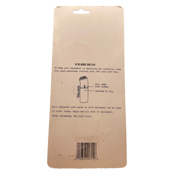 Vintage Gold Eagle Scrubbie Brush For Golf Clubs/Balls NEW - Picture 3 of 4